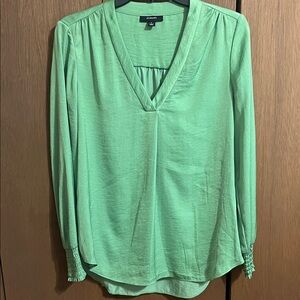 Giorgio Armani Women's Green V-Neck Top
